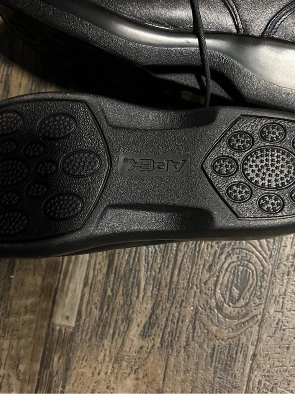 Apex Black Lace-Up Derby Shoes